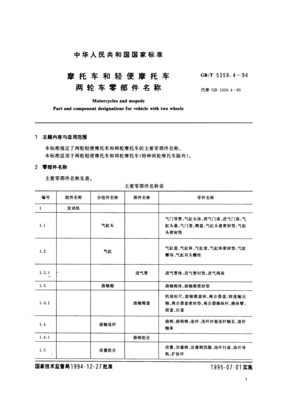 摩托车和轻便摩托车两轮车零部件名称 GBT 5359.4-1994.pdf_第3页