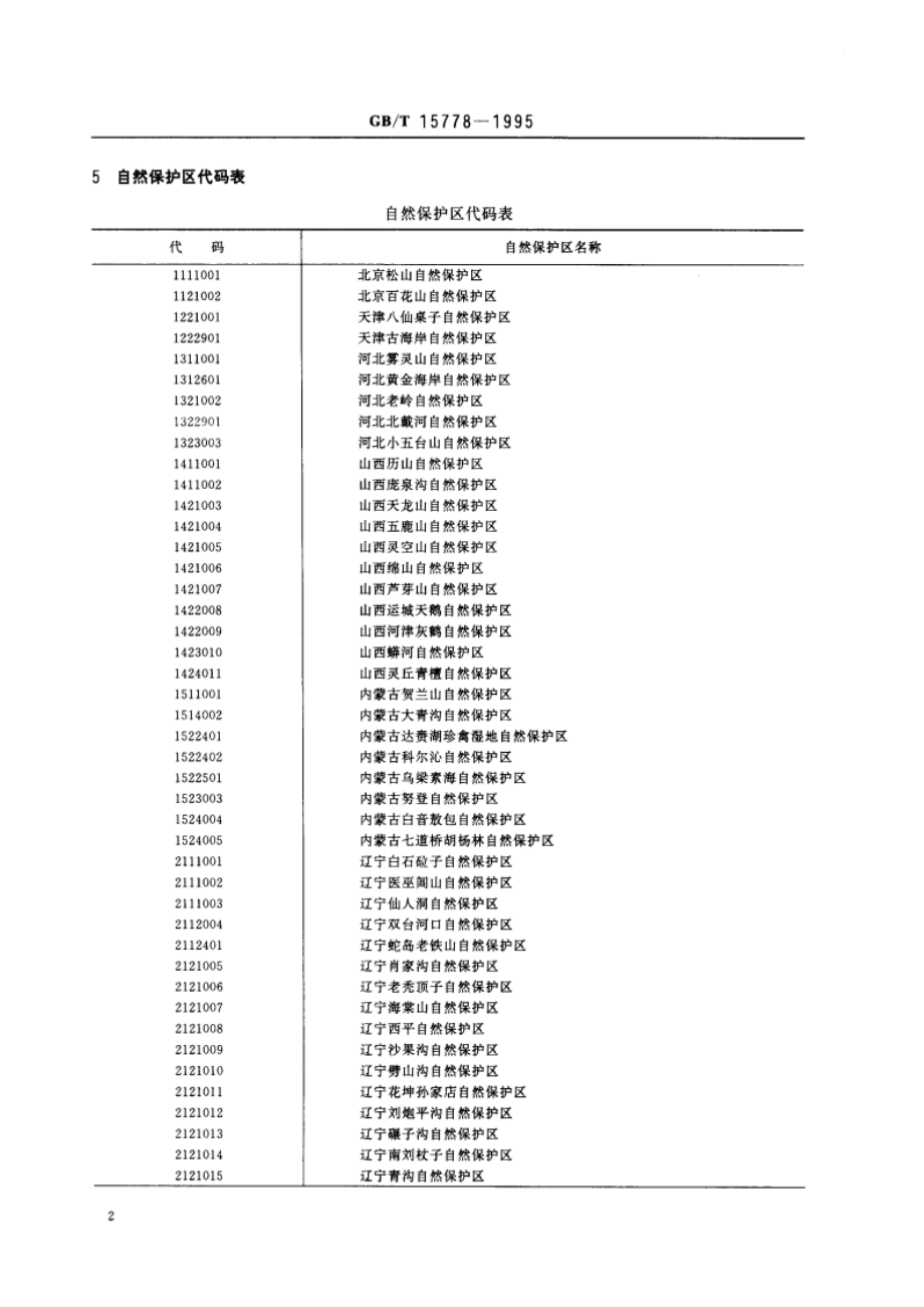 林业资源分类与代码 自然保护区 GBT 15778-1995.pdf_第3页