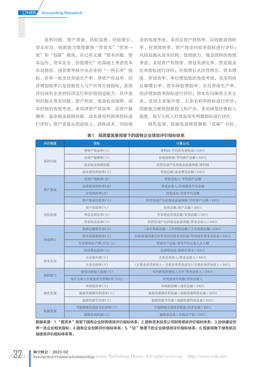 高质量发展背景下国有企业绩效评价指标体系探索_董雅静.pdf_第3页