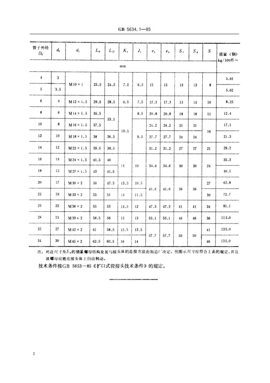 扩口式组合直角三通管接头 GBT 5634.1-1985.pdf_第3页