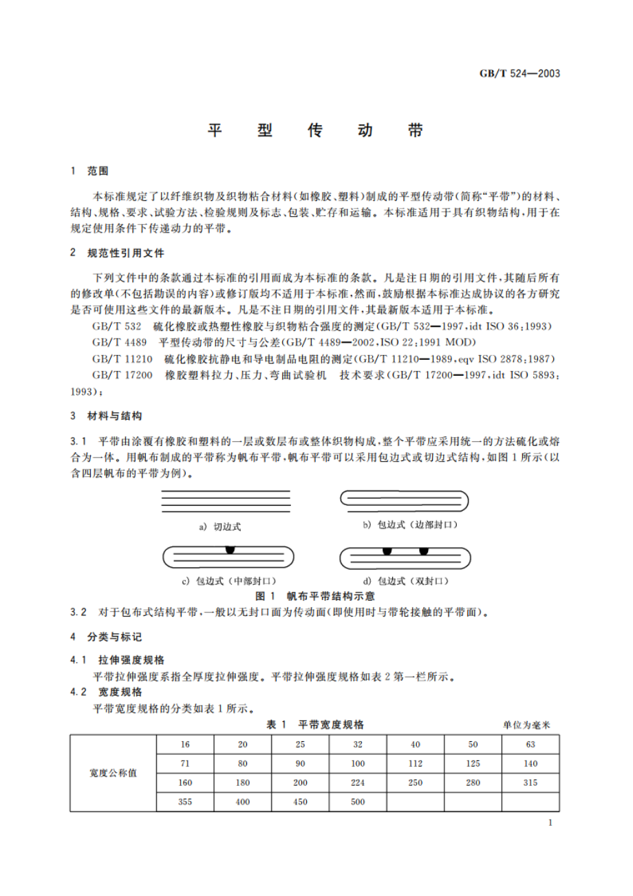 平型传动带 GBT 524-2003.pdf_第3页