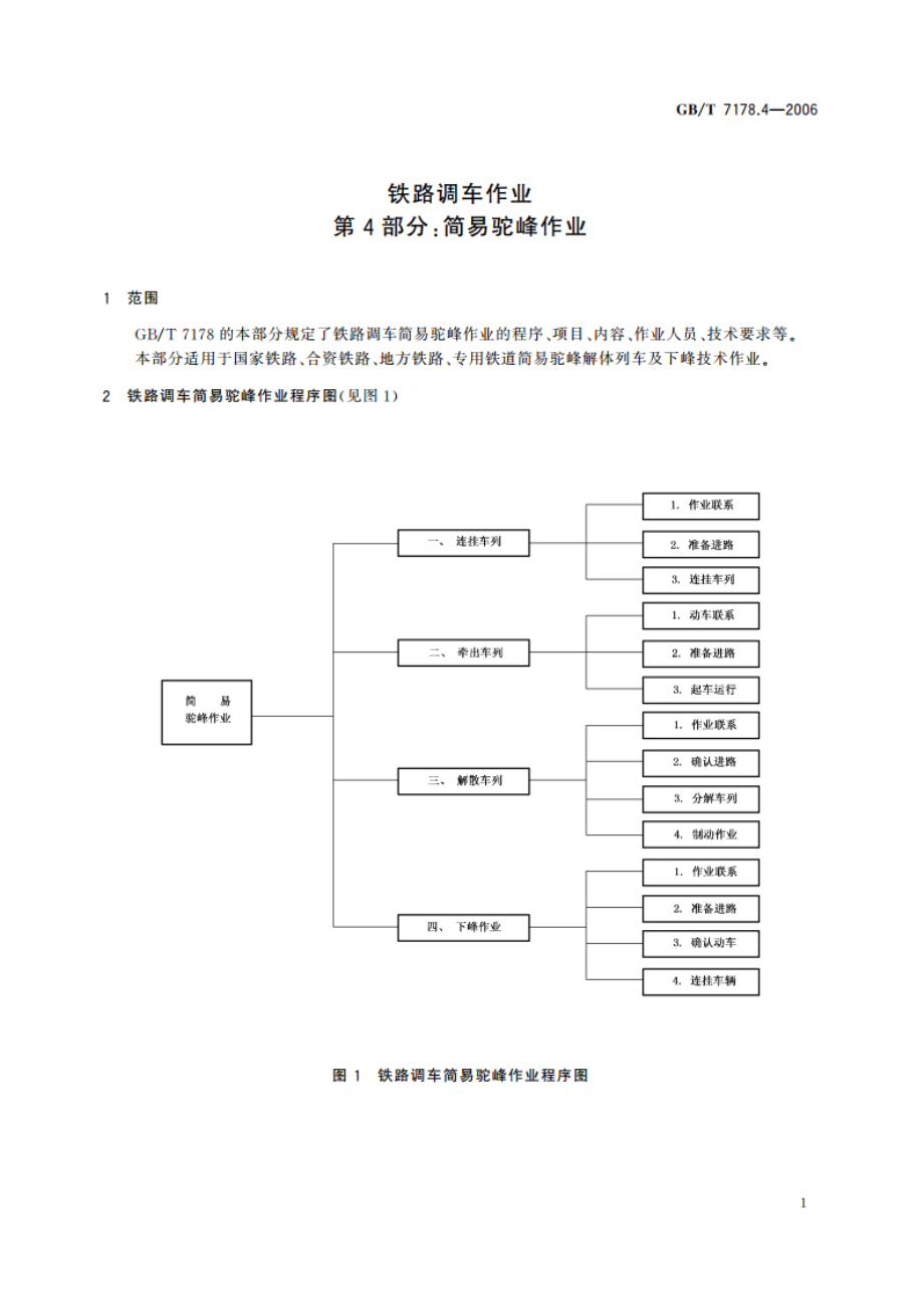 铁路调车作业 第4部分：简易驼峰作业 GBT 7178.4-2006.pdf_第3页