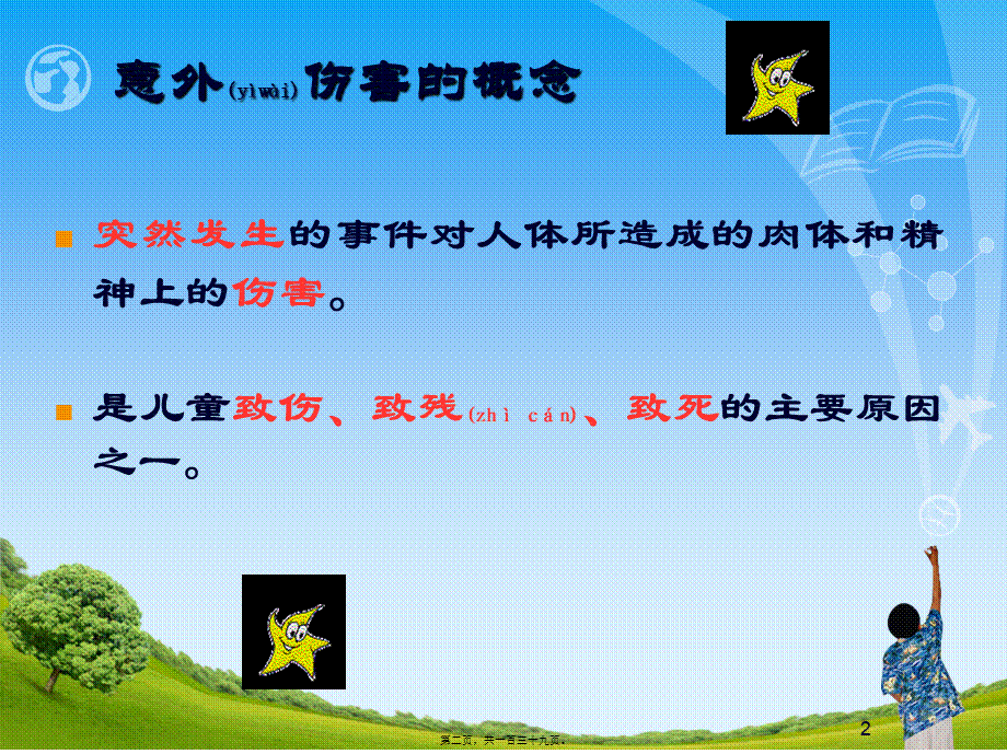 2022年医学专题—儿童意外伤害防范与处理1(1).pptx_第2页