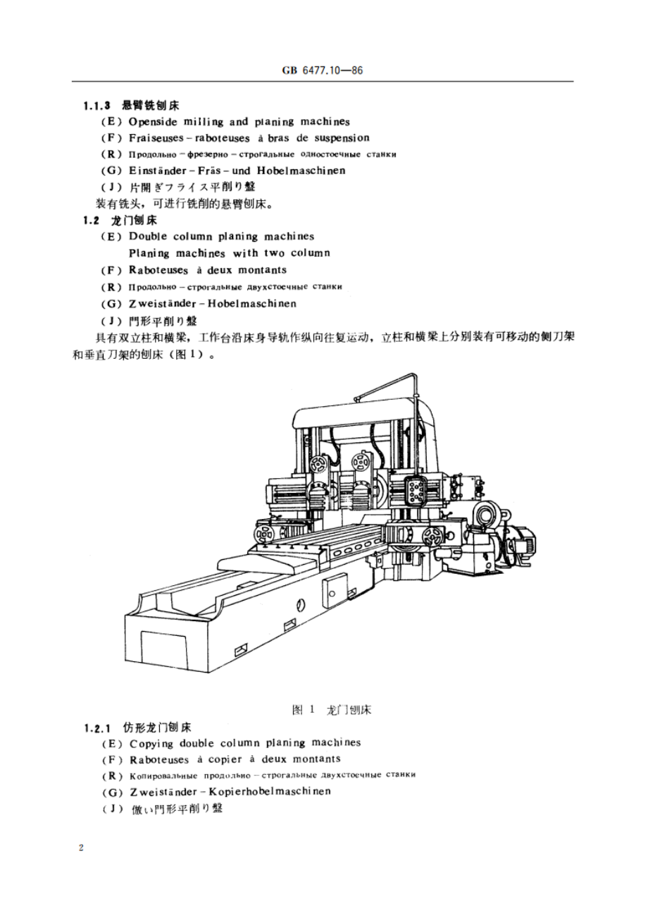 金属切削机床术语 刨床和插床 GBT 6477.10-1986.pdf_第3页