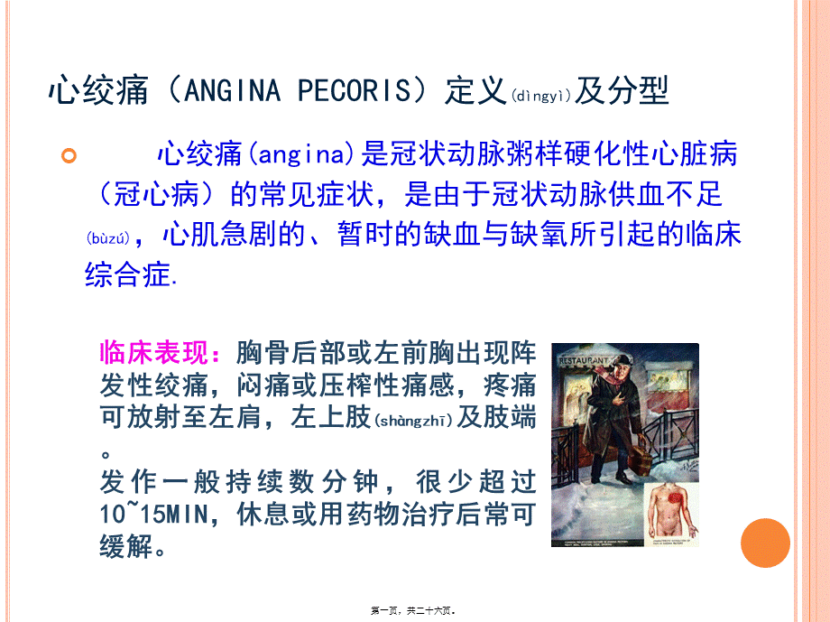 2022年医学专题—抗心绞痛药老师的(1).ppt_第1页