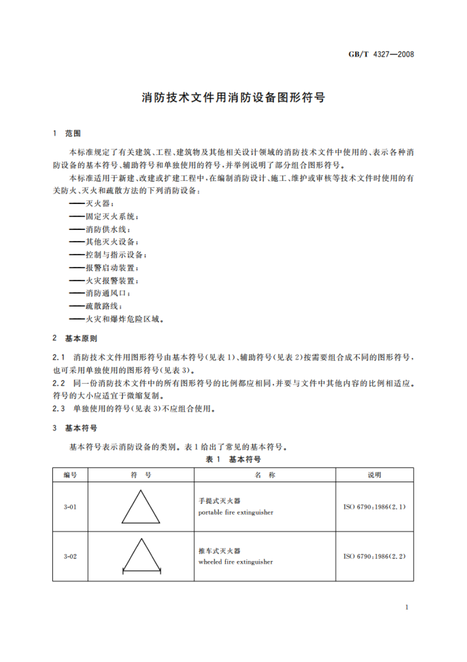 消防技术文件用消防设备图形符号 GBT 4327-2008.pdf_第3页