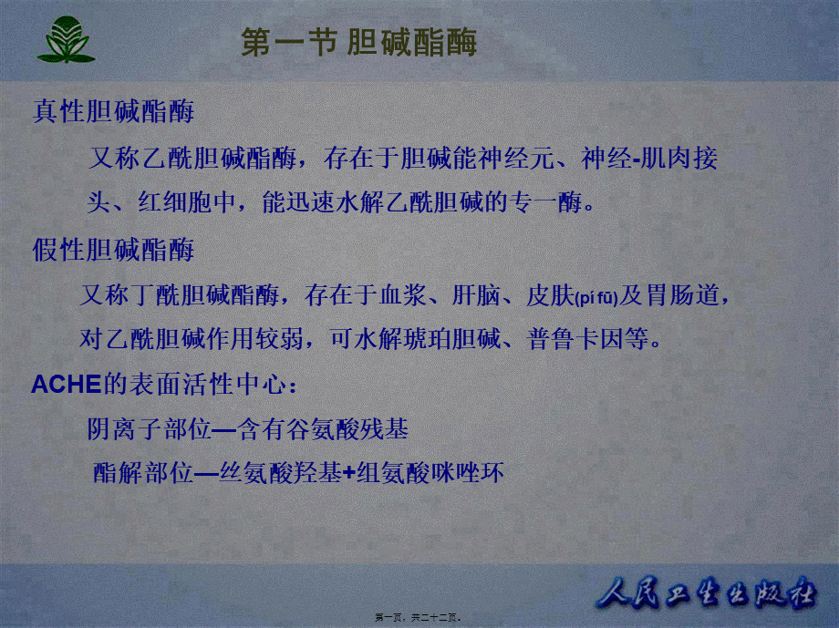 2022年医学专题—抗胆碱酯酶药(1).ppt_第1页