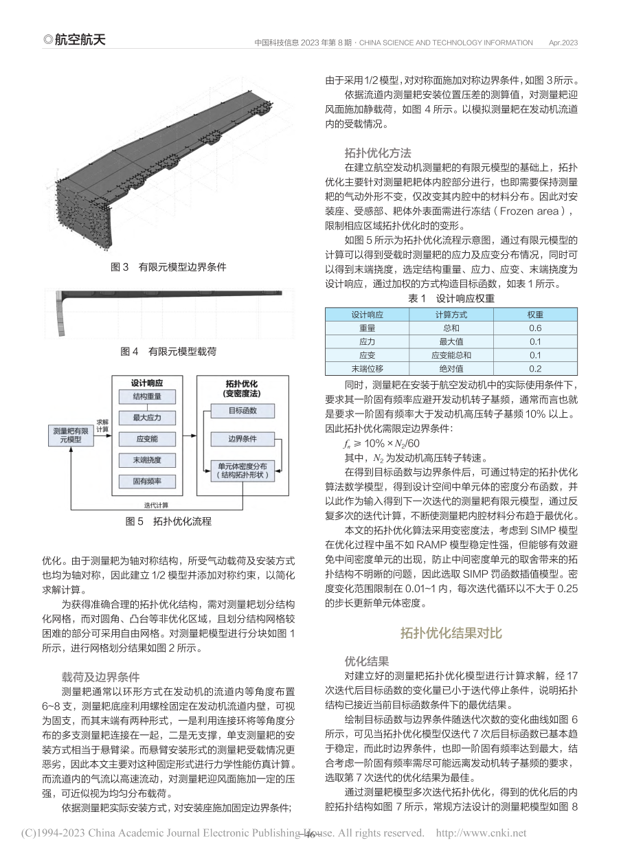 航空发动机测量耙结构拓扑优化方法_尚啸.pdf_第3页