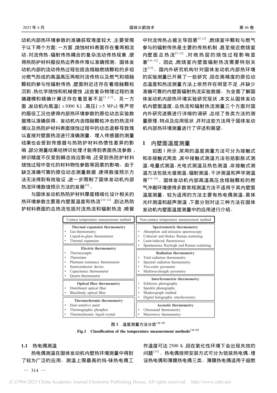 固体火箭发动机内部热环境测量技术现状_郝雪帆.pdf_第2页