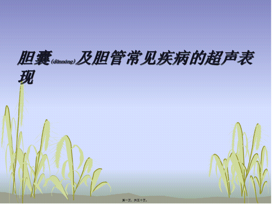 2022年医学专题—胆囊及胆管常见疾(1).ppt_第1页