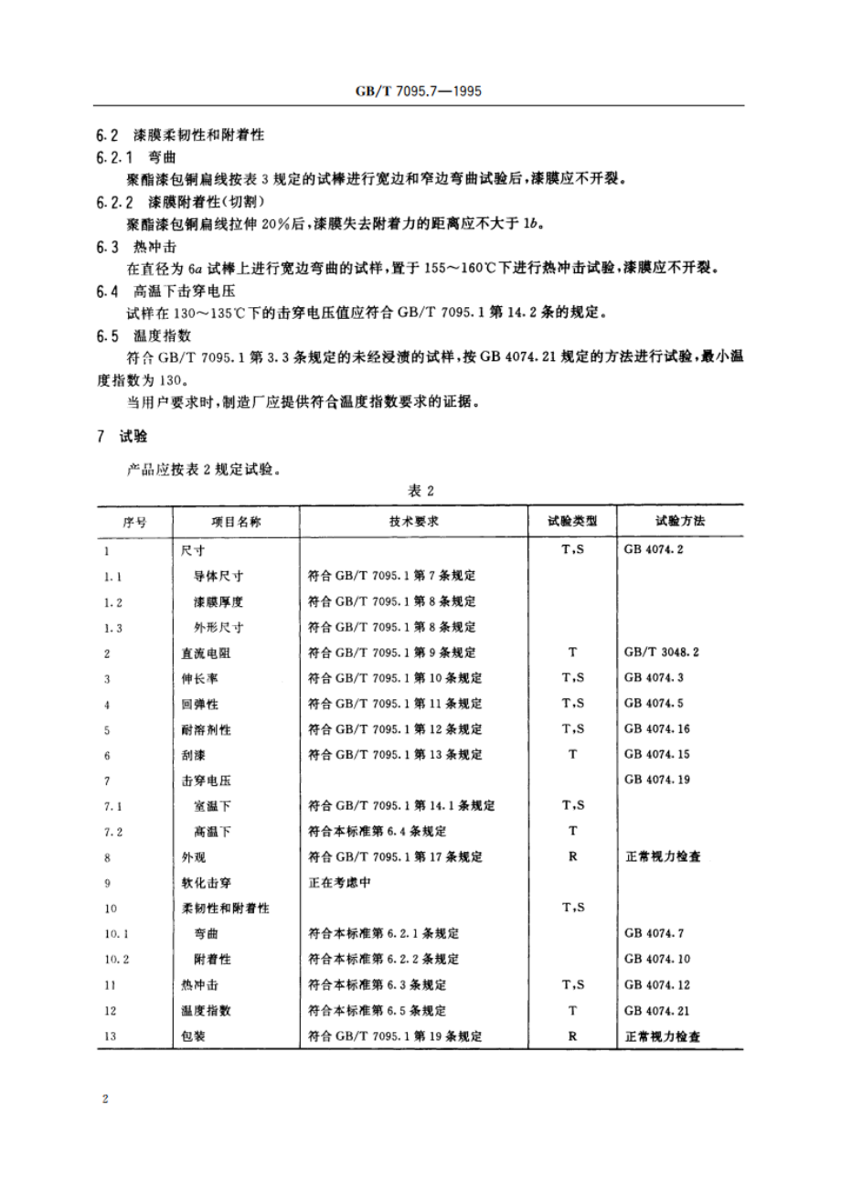 漆包扁绕组线 第7部分：130级聚酯漆包铜扁线 GBT 7095.7-1995.pdf_第3页