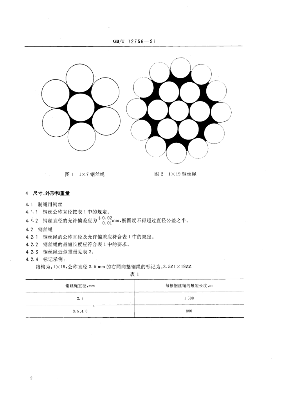 胶管用钢丝绳 GBT 12756-1991.pdf_第3页