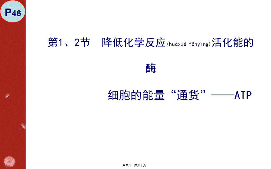 2022年医学专题—必修1-细胞的能量供应和利用(1).ppt_第3页