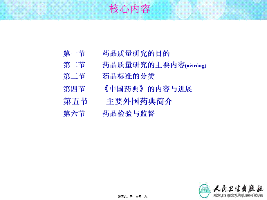 2022年医学专题—第一章-药品质量研究的内容与药典概况(1).ppt_第3页