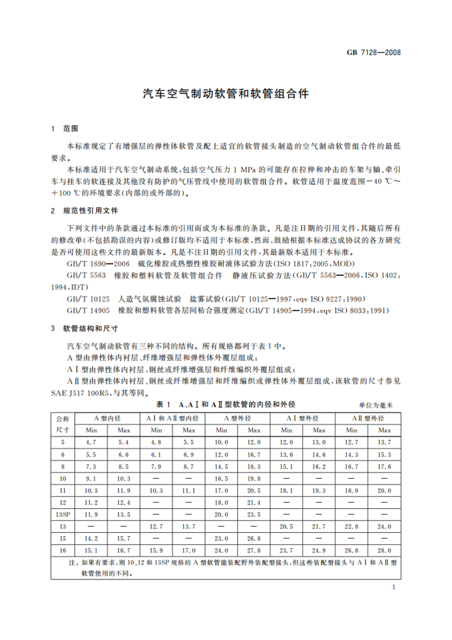 汽车空气制动软管和软管组合件 GBT 7128-2008.pdf_第3页