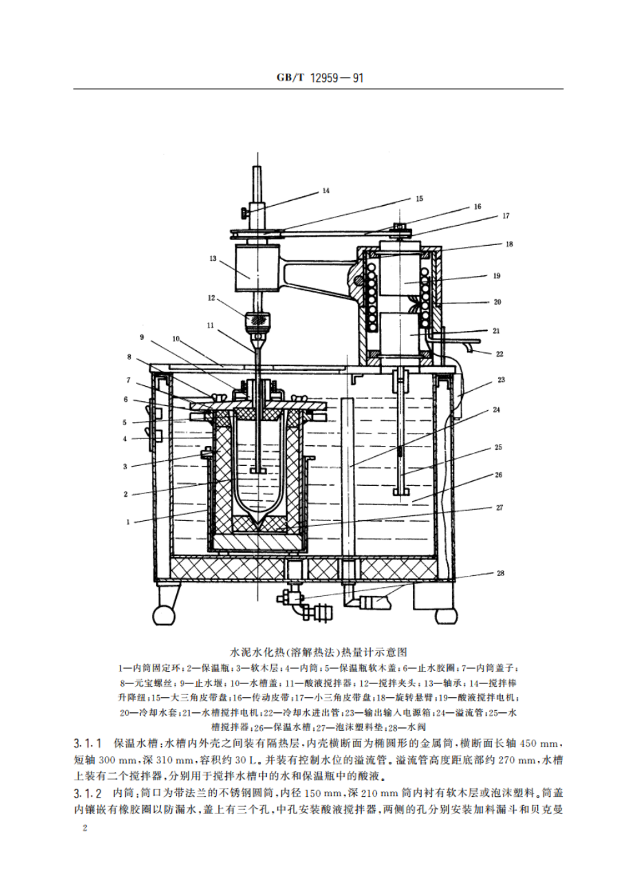 水泥水化热测定方法(溶解热法) GBT 12959-1991.pdf_第3页