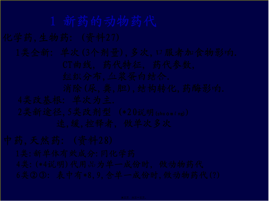 2022年医学专题—新药药代动力学的若干问题(1).ppt_第3页