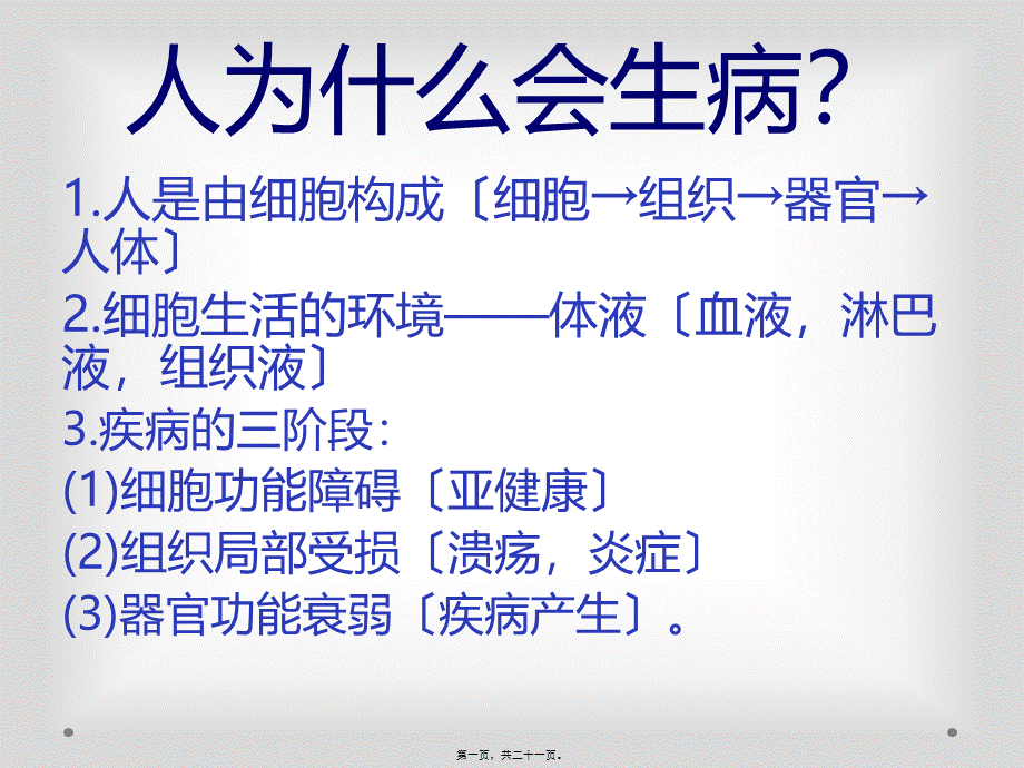 人为什么会生病？背诊剖析(1).pptx_第1页