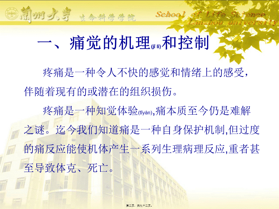 2022年医学专题—痛觉研究与阿片系统(1).ppt_第2页