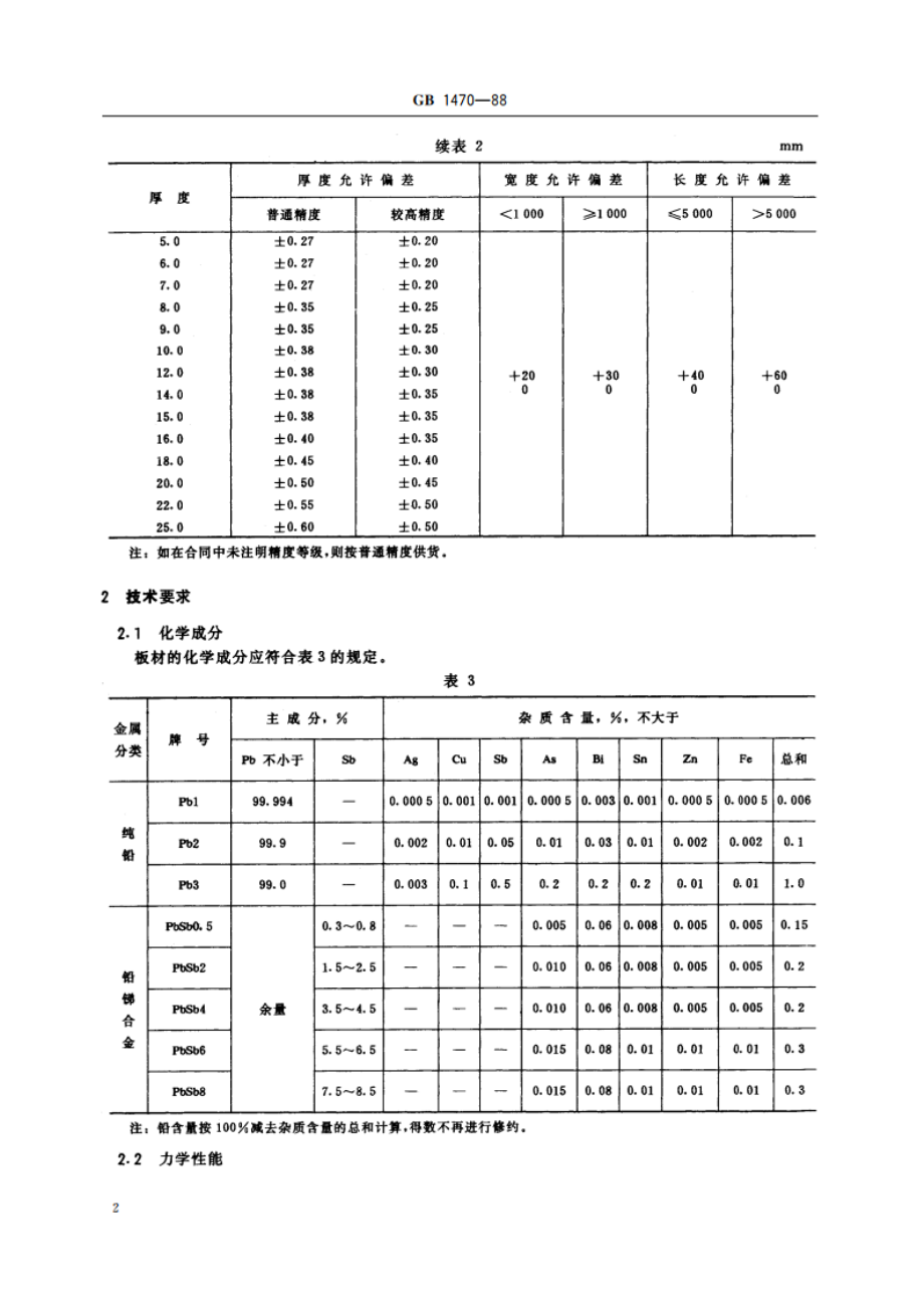 铅及铅锑合金板 GBT 1470-1988.pdf_第3页