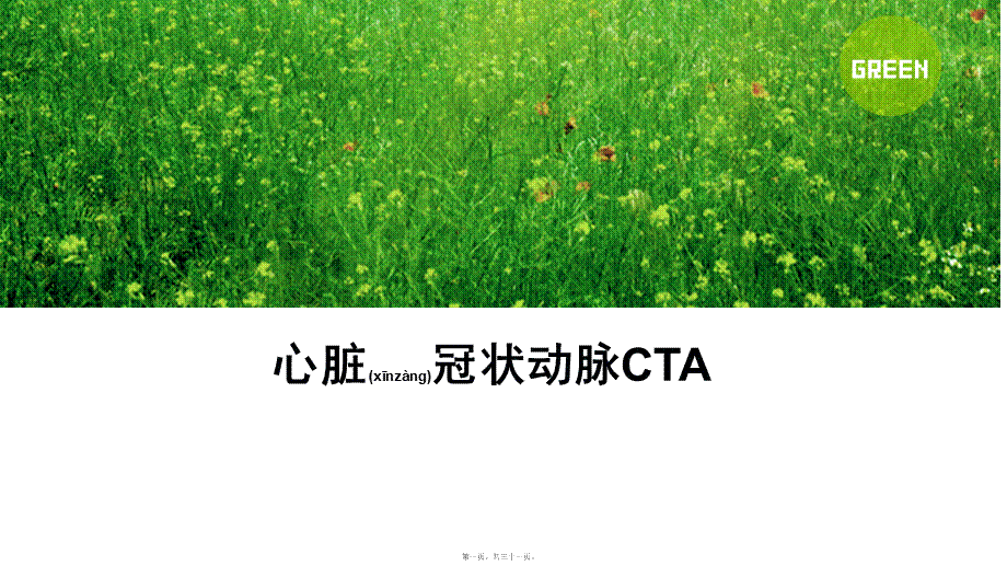 2022年医学专题—心脏冠脉CTA(1).ppt_第1页