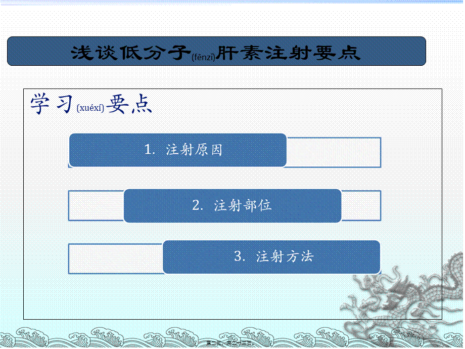 2022年医学专题—浅谈低分子肝素注射方法(1).ppt_第2页