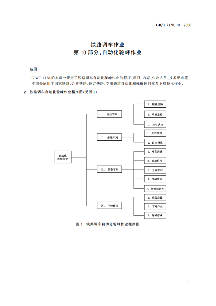 铁路调车作业 第10部分：自动化驼峰作业 GBT 7178.10-2006.pdf_第3页