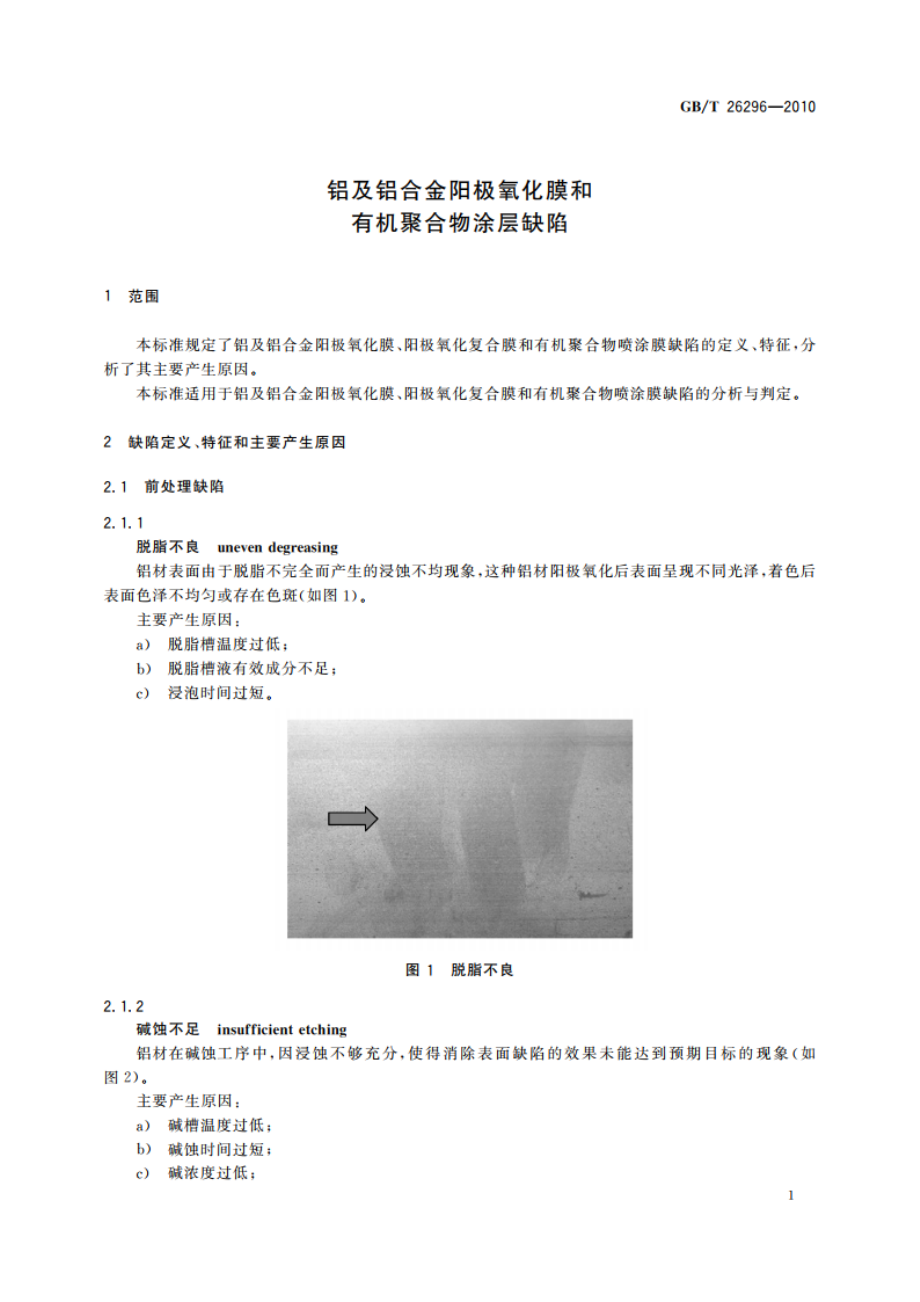 铝及铝合金阳极氧化膜和有机聚合物涂层缺陷 GBT 26296-2010.pdf_第3页