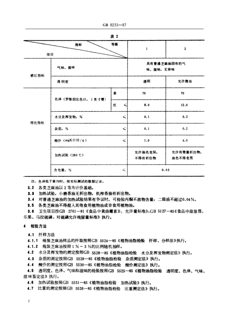 芝麻油 GBT 8233-1987.pdf_第3页