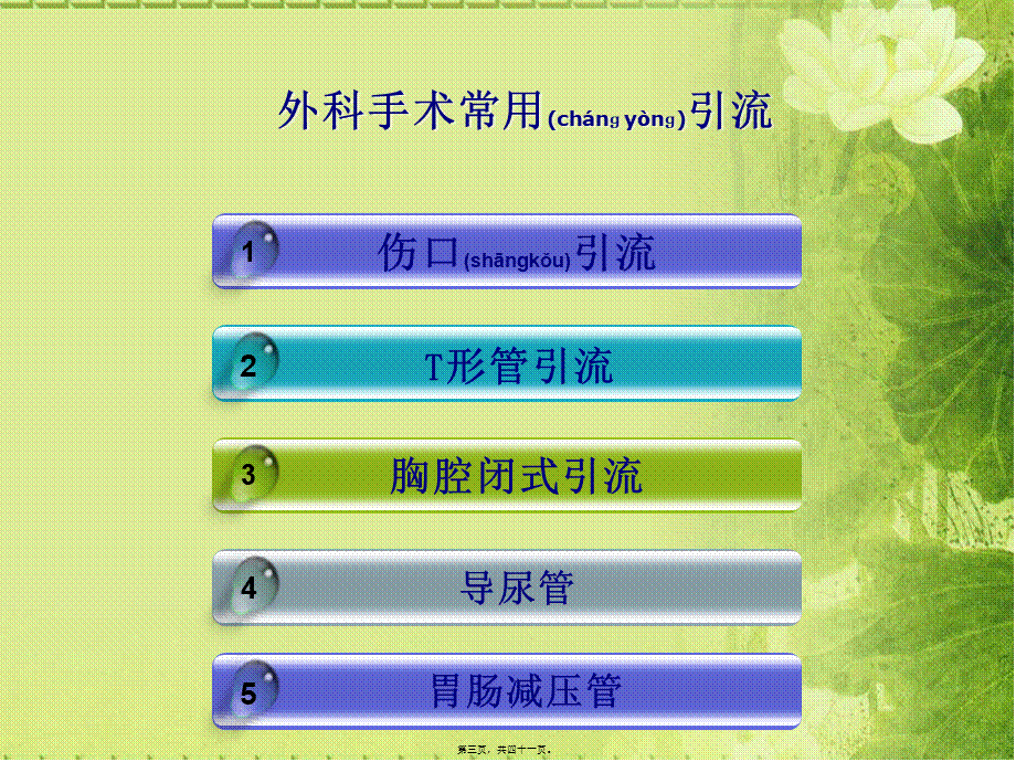 2022年医学专题—外科手术后引流管(1).ppt_第3页