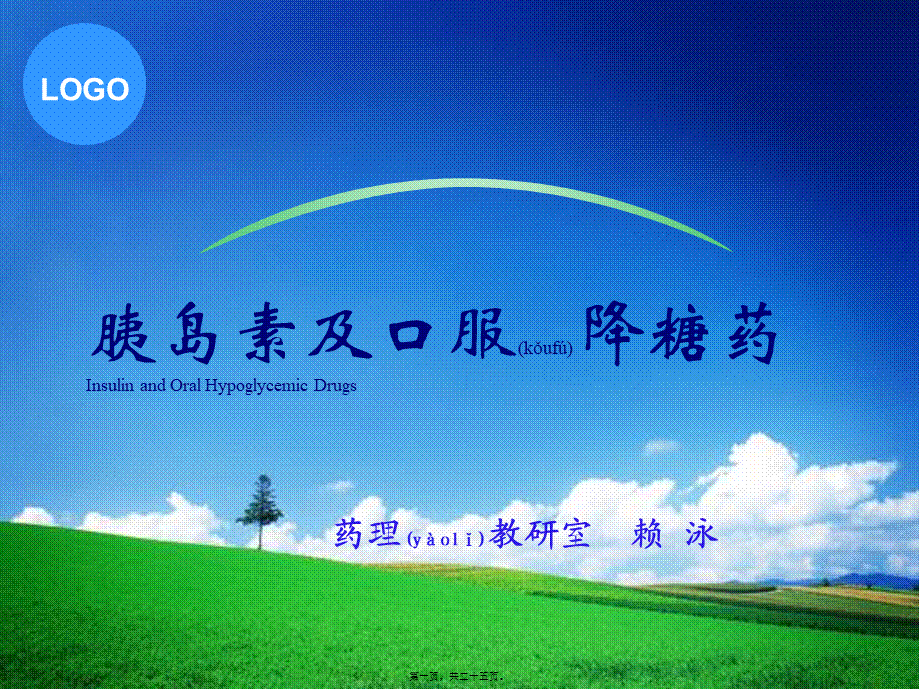 2022年医学专题—胰岛素及其他降糖药(1).ppt_第1页