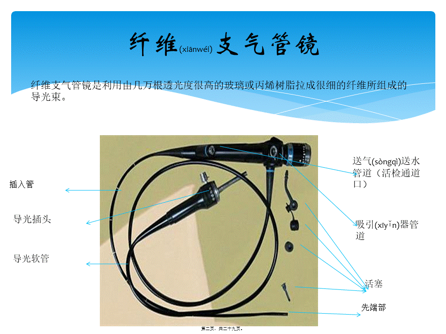 2022年医学专题—纤维支气管镜的清洗、消毒与保护法度模范(1).ppt_第2页