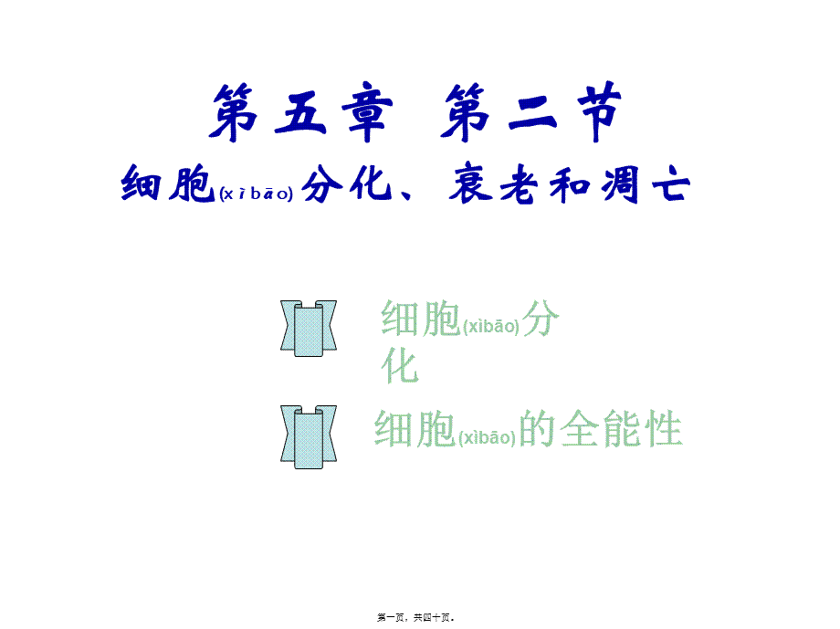 2022年医学专题—细胞分化和全能性(公开课)(1).ppt_第1页