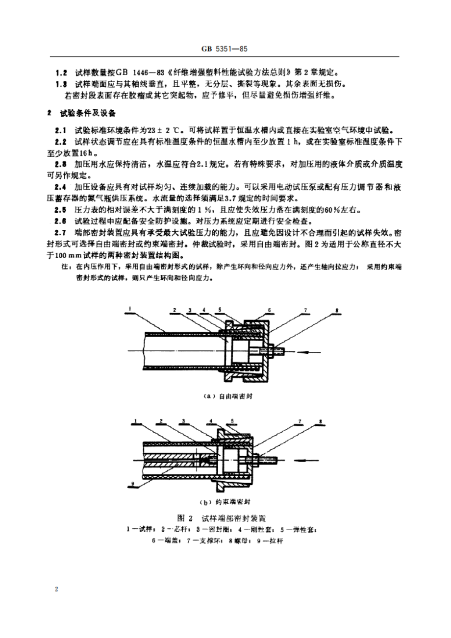 纤维增强热固性塑料管短时水压失效压力试验方法 GBT 5351-1985.pdf_第3页