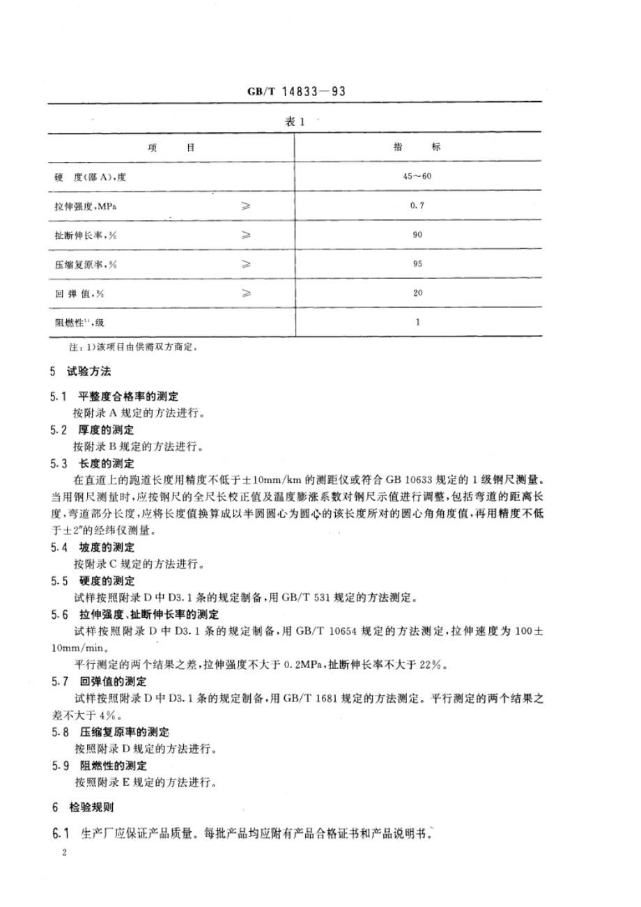 塑胶跑道 GBT 14833-1993.pdf_第3页