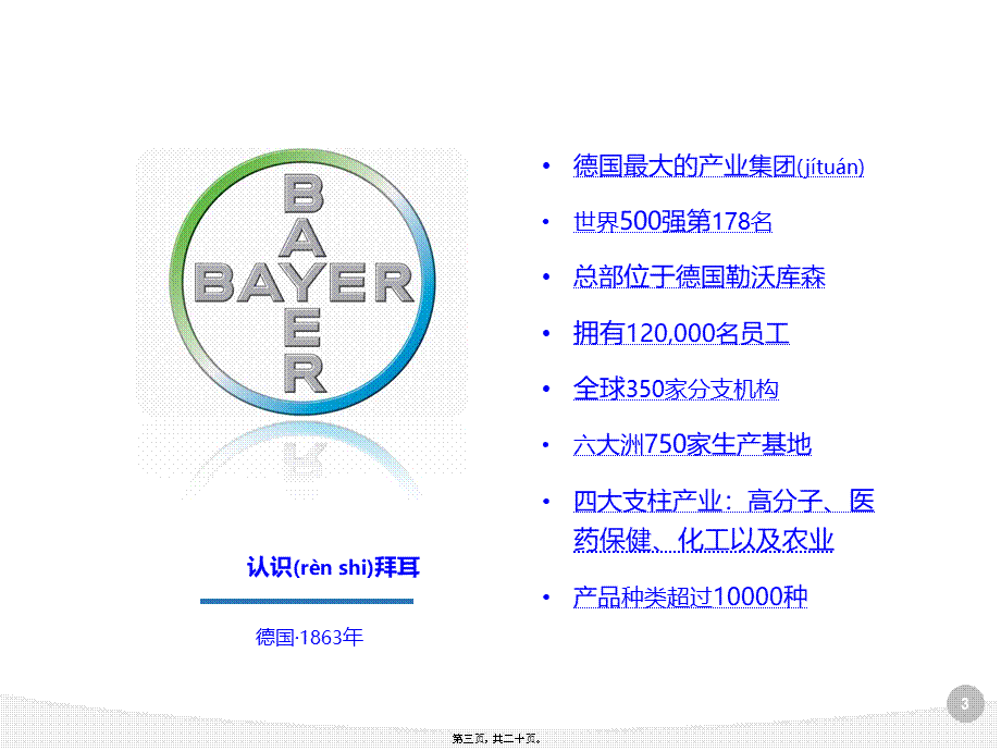 2022年医学专题—以史为镜：拜耳制药公司成长史的启示(1).pptx_第3页