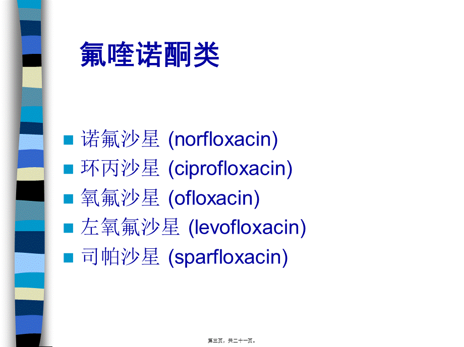 2022年医学专题—人工合成抗菌药2009.6.16(1).ppt_第3页