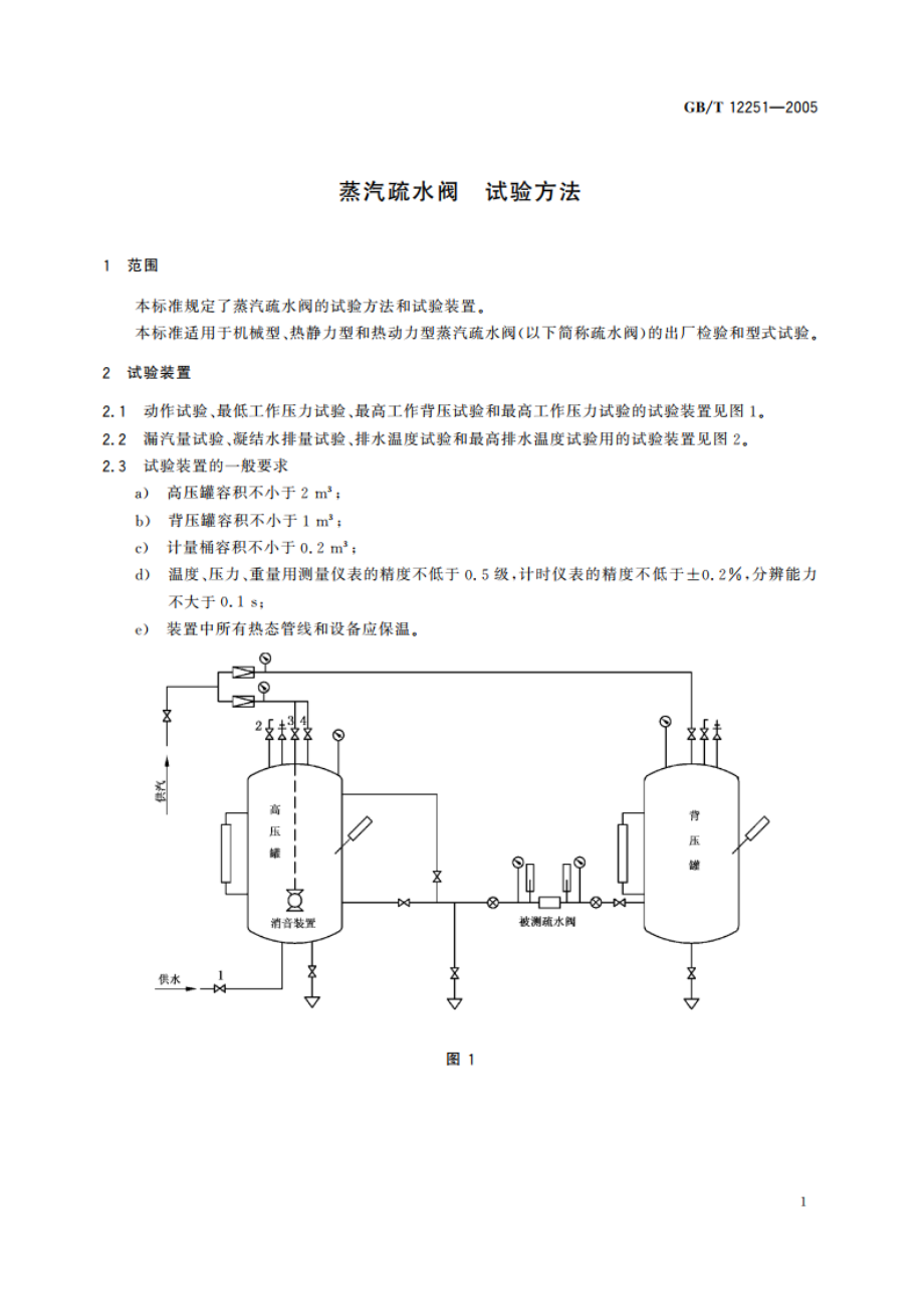 蒸汽疏水阀 试验方法 GBT 12251-2005.pdf_第3页