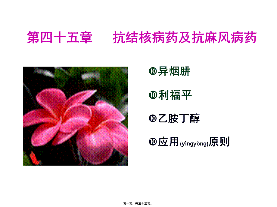 2022年医学专题—第45章--抗结核药(1).ppt_第1页