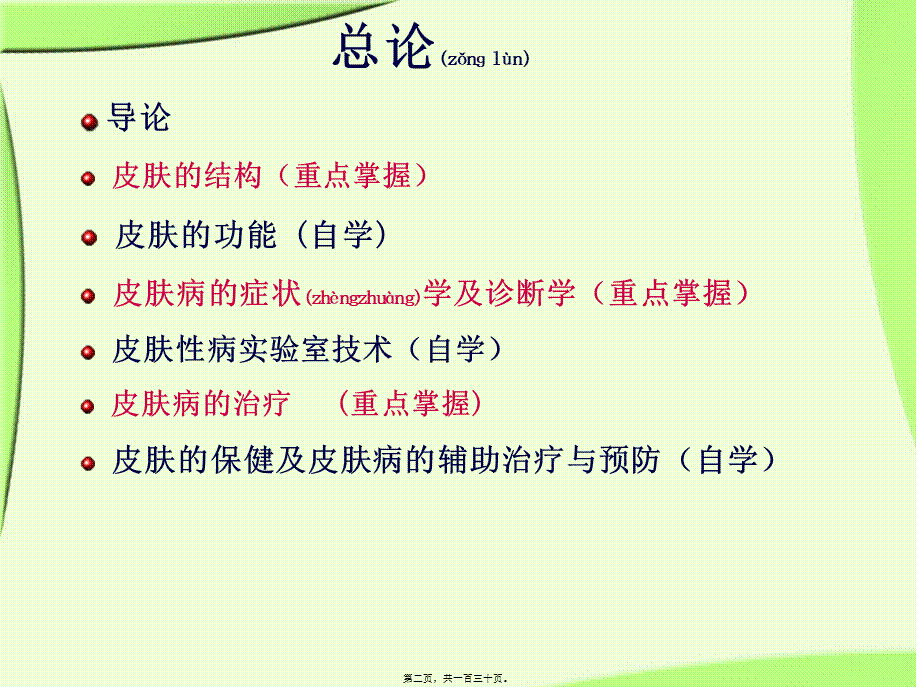 2022年医学专题—《皮肤性病学》总论.解读(1).ppt_第2页