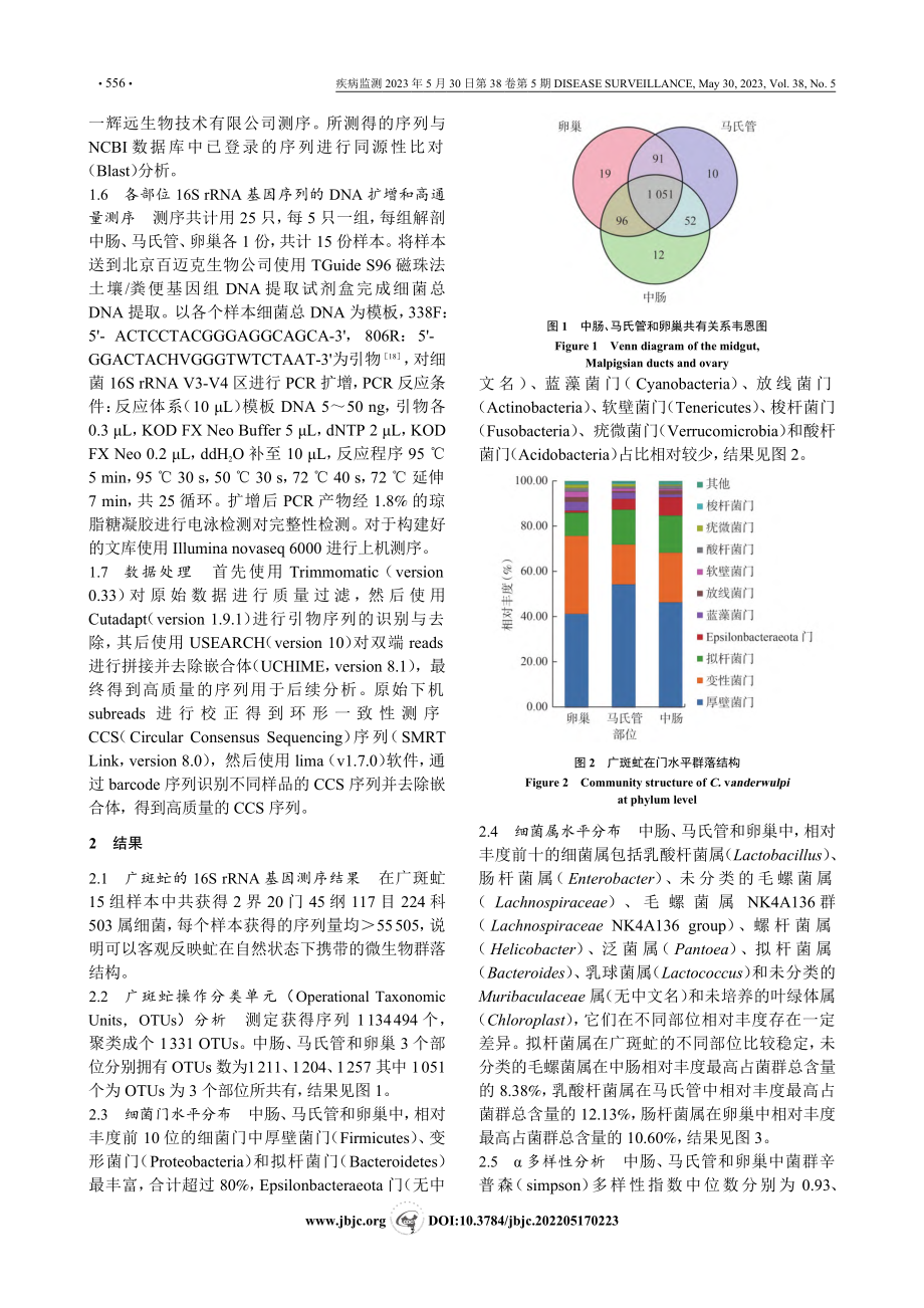 广斑虻3个部位携带菌群种类及结构分析_鞠皓.pdf_第3页