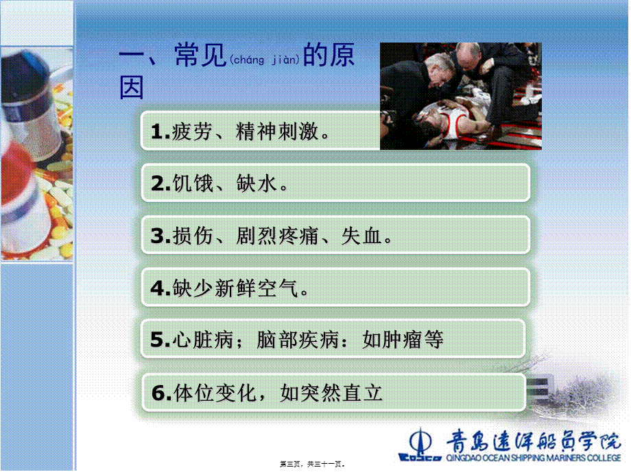 2022年医学专题—基本急救6-晕厥晕船冻伤(1).ppt_第3页