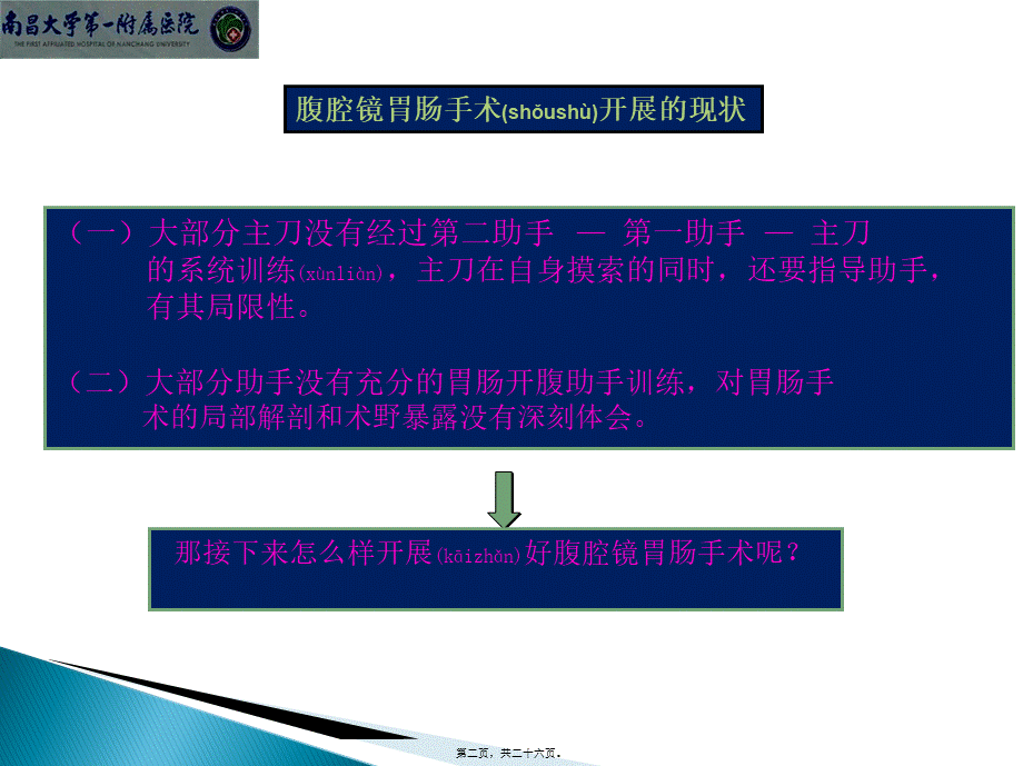 2022年医学专题—腹腔镜胃癌根治术中助手配合的技巧.ppt_第2页