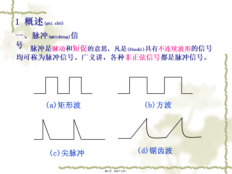 2022年医学专题—第6章脉冲波形的产生与整形(1).ppt_第2页