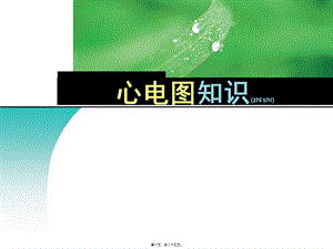 2022年医学专题—心电图与常见急救药品的应用(1).ppt