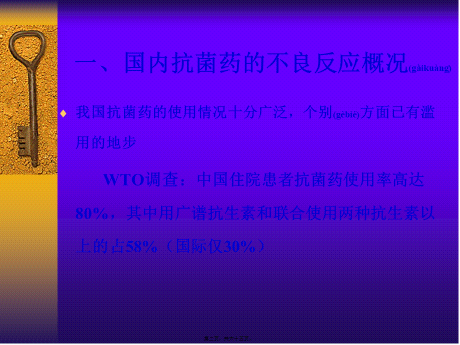 2022年医学专题—一、国内抗菌药的不良反应概述(1).ppt_第2页