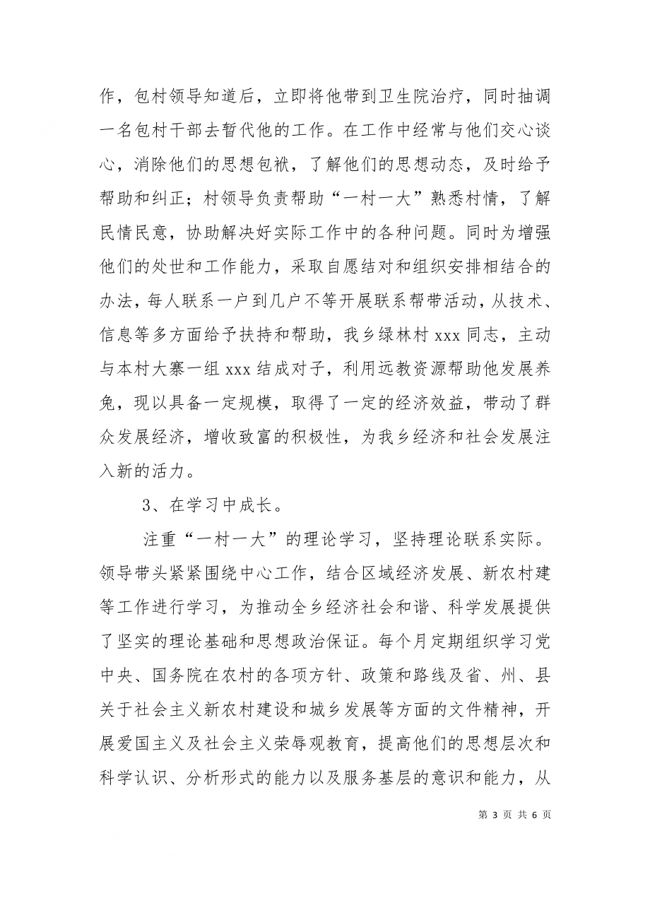 一村一大经验交流会发言稿（五）.doc_第3页