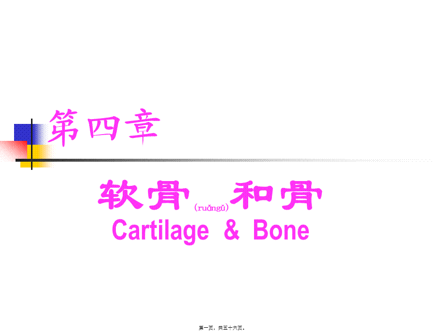 2022年医学专题—第4章：软骨与骨(1).ppt_第1页