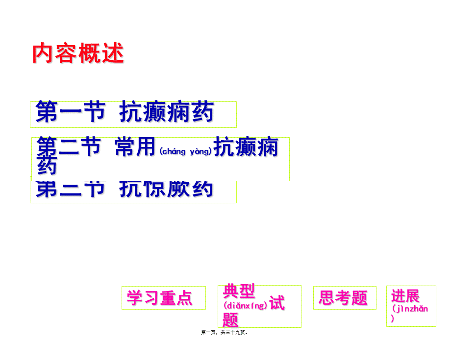 2022年医学专题—第十六章-抗癫痫药和抗惊厥药.ppt_第1页