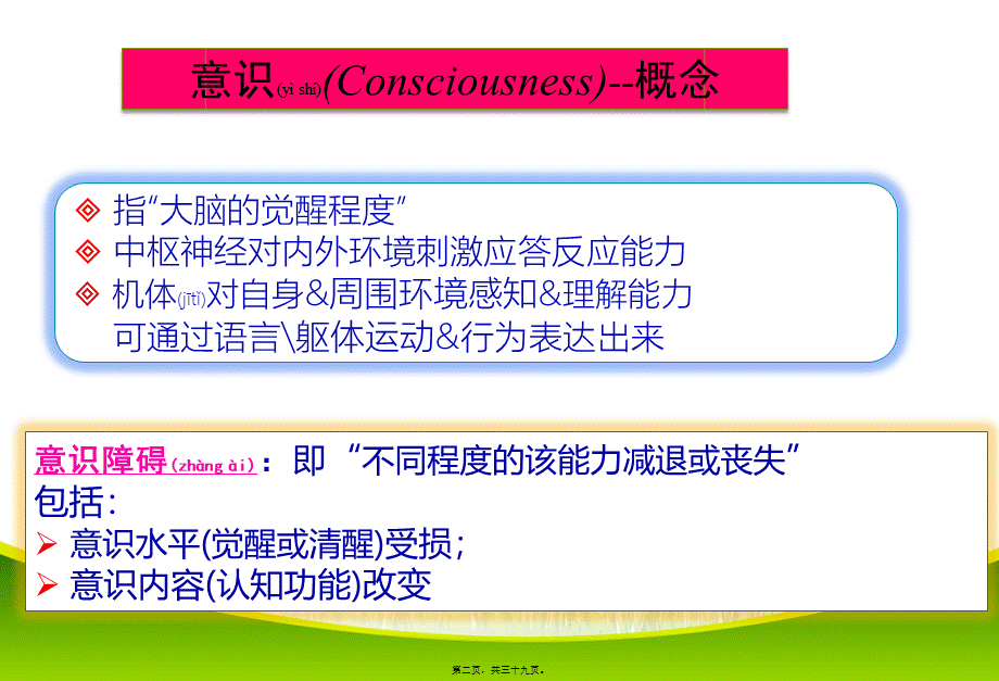 2022年医学专题—意识障碍(1).ppt_第2页